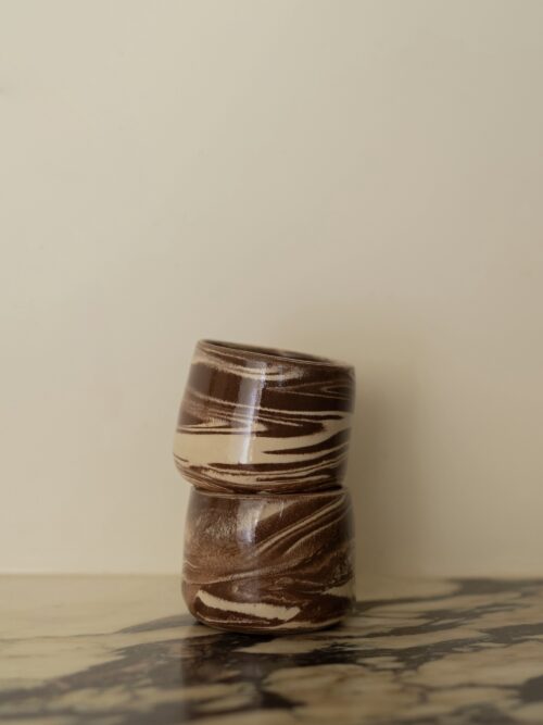 terra marble cappuccino cup