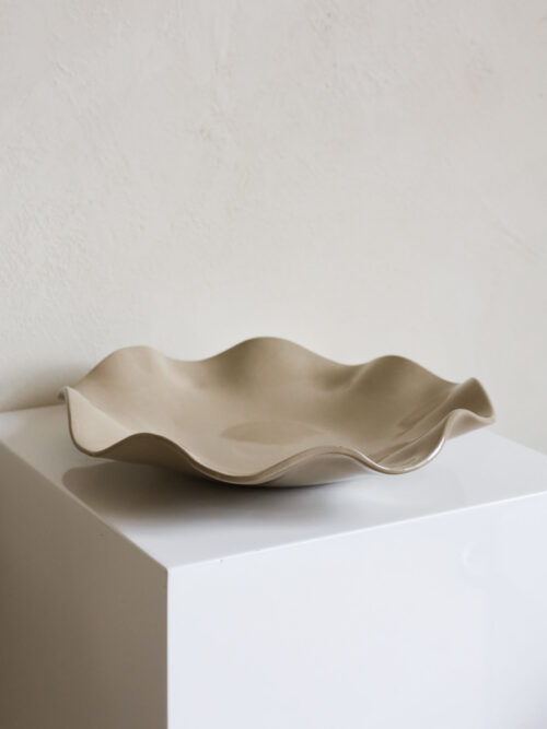 brown wave bowl