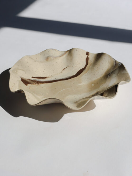 beige terra wave bowl