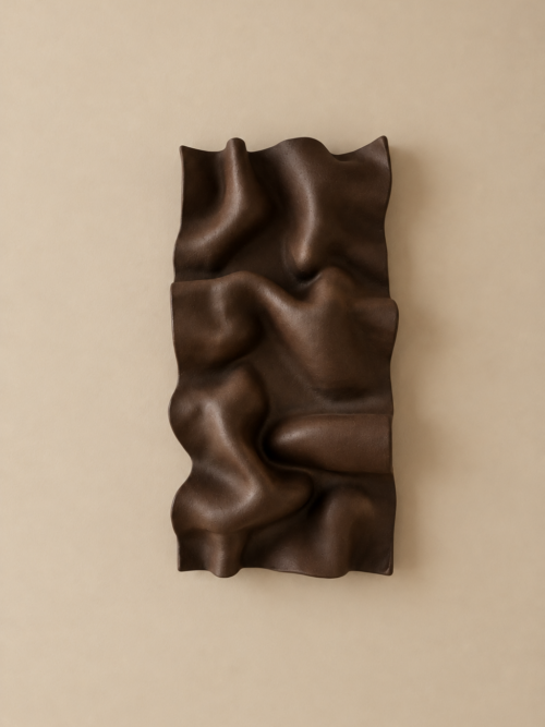 wall object - matte chocolate brown