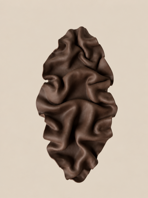 wall object - matte chocolate brown
