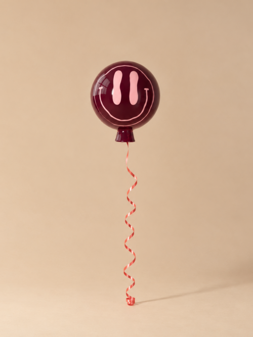 smiley balloon - purple