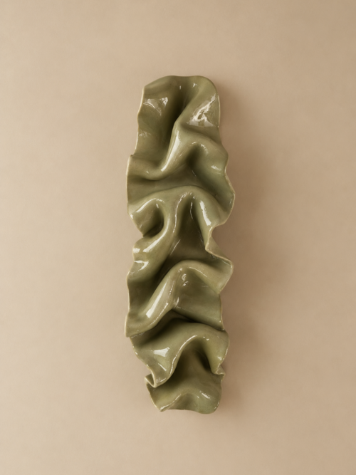 wall object - glossy green