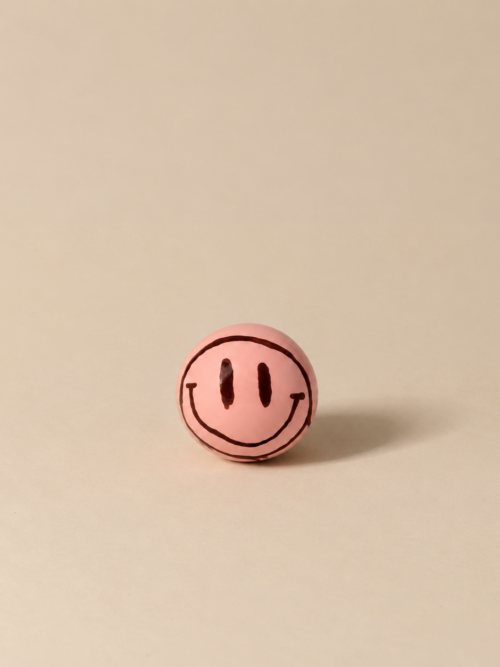 boule - pink burgundy drippy smiley