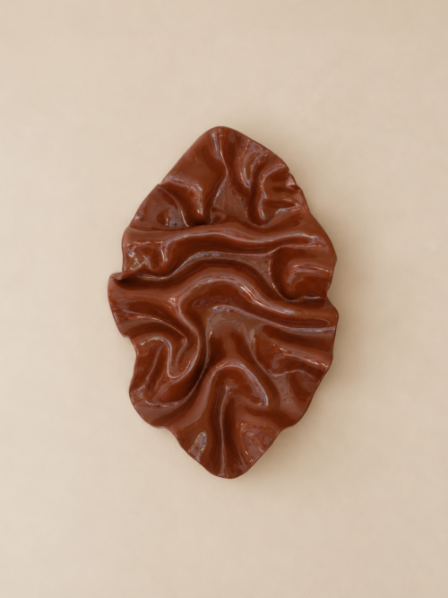 wall object - glossy burgundy