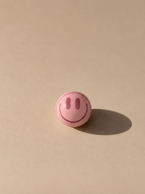 boule - pink smiley
