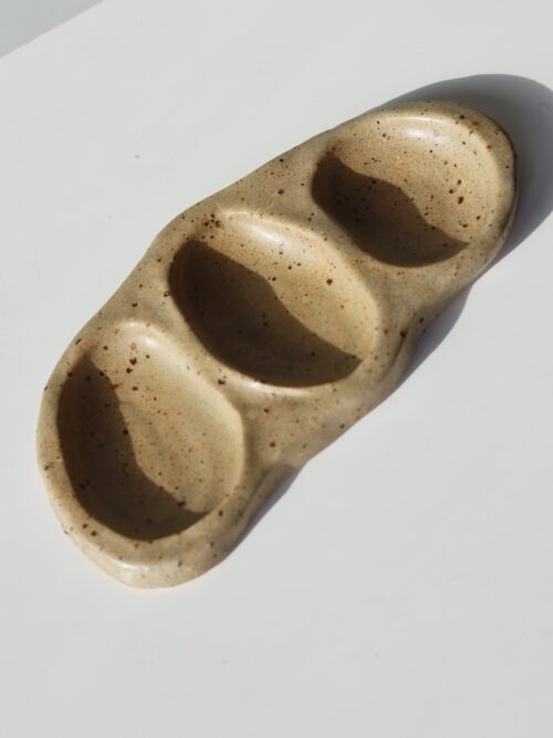 organic speckled dish