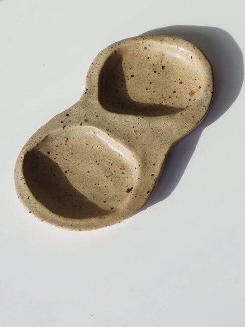 organic speckled dish