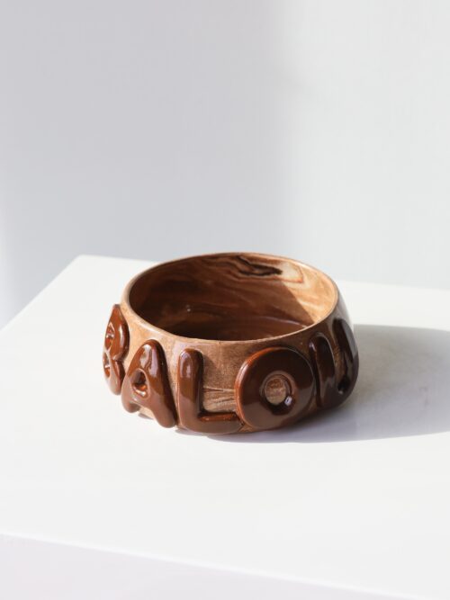 Custom made name pet bowl