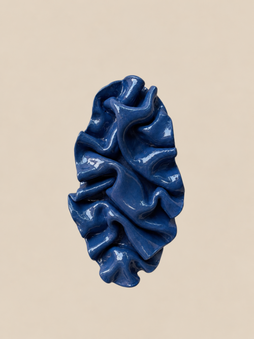 wall object - glossy blue