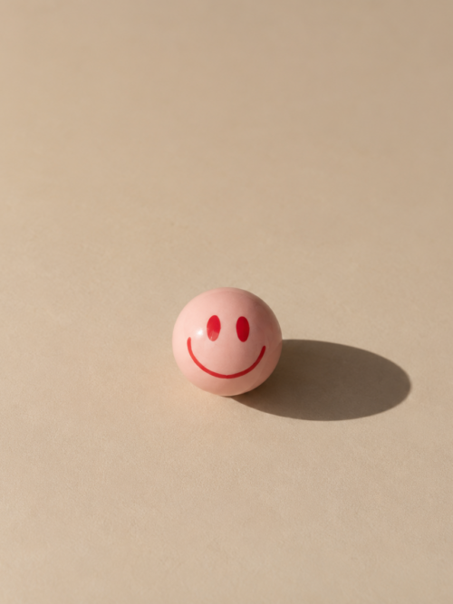 boule - pink red smiley