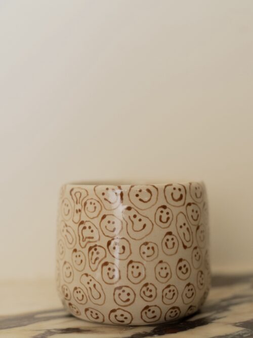 smiley cappuccino cup